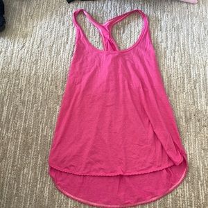 Pink lulu comfy loose tank